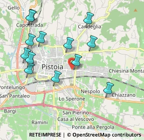 Mappa Via Galileo Galilei, 51100 Pistoia PT, Italia (2.17)