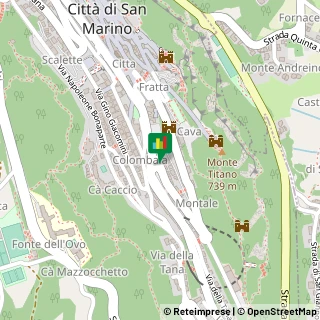 Mappa Piazzale della Stazione, 47890 Città di San Marino, San Marino, 47890 Verucchio, Rimini (Emilia Romagna)