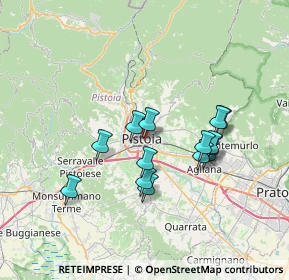 Mappa Via Corilla, 51100 Pistoia PT, Italia (6.21643)