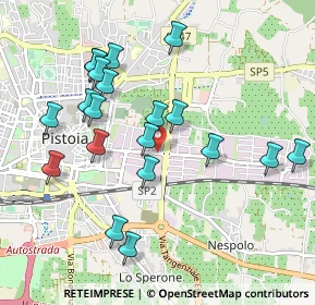 Mappa Via Enrico Fermi, 51100 Pistoia PT, Italia (1.02)