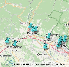 Mappa Via Enrico Fermi, 51100 Pistoia PT, Italia (9.51786)