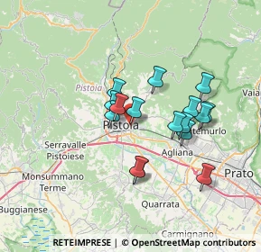 Mappa Via Enrico Fermi, 51100 Pistoia PT, Italia (5.79313)
