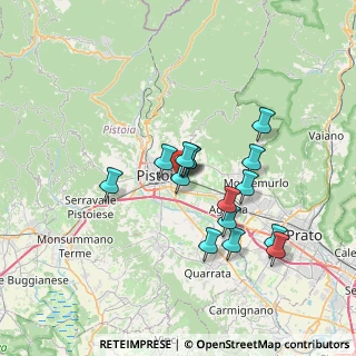 Mappa Via D. Buzzati, 51100 Pistoia PT, Italia (6.116)