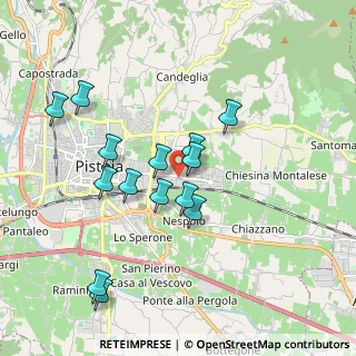 Mappa Via D. Buzzati, 51100 Pistoia PT, Italia (1.815)