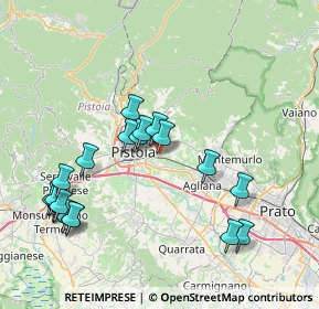 Mappa Via Innocenti, 51100 Pistoia PT, Italia (8.621)