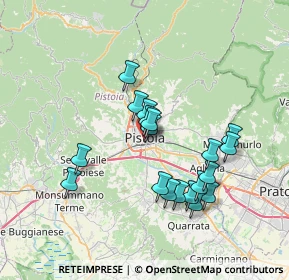 Mappa Corso Silvano Fedi, 51100 Pistoia PT, Italia (6.63632)