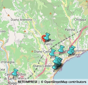 Mappa Via Rue Belle, 18013 Diano Castello IM, Italia (2.27625)