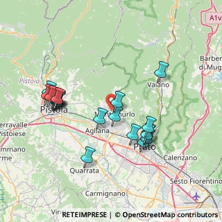 Mappa Via G. Deledda, 59013 Montemurlo PO, Italia (7.81)