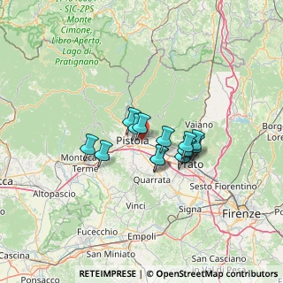 Mappa Sant'agostino, 51100 Pistoia PT, Italia (9.28071)
