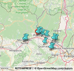 Mappa Via Francesco Magni, 51100 Pistoia PT, Italia (10.37364)