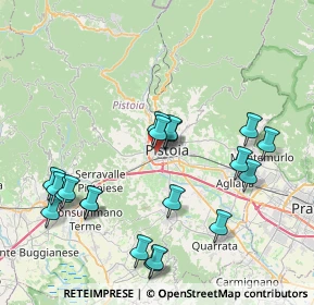 Mappa Via Francesco Magni, 51100 Pistoia PT, Italia (8.8305)