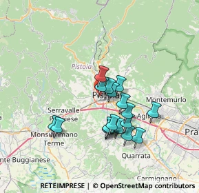 Mappa Via Francesco Magni, 51100 Pistoia PT, Italia (5.96833)