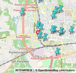 Mappa Via Luigi Boccherini, 51100 Pistoia PT, Italia (1.028)