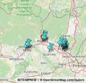 Mappa Via Borgo Albanese, 51100 Pistoia PT, Italia (11.64067)