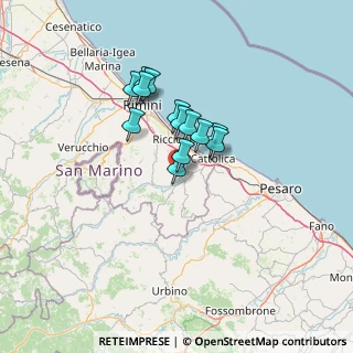 Mappa Via X Agosto, 47832 San Clemente RN, Italia (9.42538)