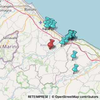 Mappa Via X Agosto, 47832 San Clemente RN, Italia (6.64824)