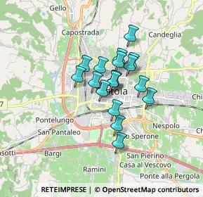 Mappa Via Fonda di S. Vitale, 51100 Pistoia PT, Italia (1.12167)