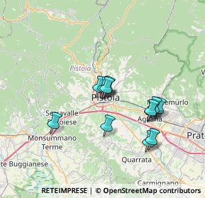 Mappa Via Fonda di S. Vitale, 51100 Pistoia PT, Italia (5.95583)