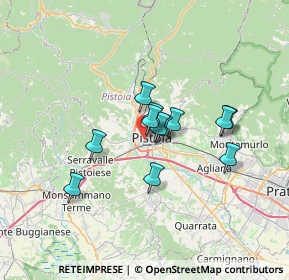 Mappa Via Mura di S. Pierino, 51100 Pistoia PT, Italia (4.91667)