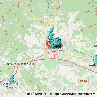 Mappa Via Arrigo Boito, 51100 Pistoia PT, Italia (2.73)