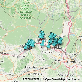 Mappa Via del T, 51100 Pistoia PT, Italia (9.754)