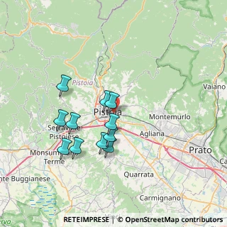 Mappa Via Galileo Ferraris, 51100 Pistoia PT, Italia (6.48)