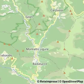 Mappa Montalto Ligure