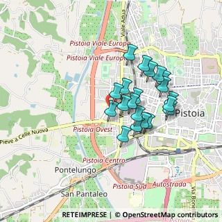 Mappa Via Pietro Borgognoni, 51100 Pistoia PT, Italia (0.7125)