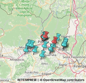 Mappa Via dei Cancellieri, 51100 Pistoia PT, Italia (9.9665)
