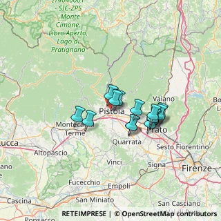 Mappa Via Curtatone - Montanara, 51100 Pistoia PT, Italia (10.13643)