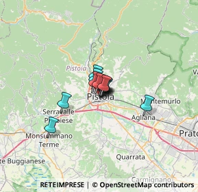 Mappa Via dei Cancellieri, 51100 Pistoia PT, Italia (2.50923)