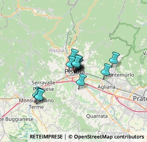 Mappa Via dei Cancellieri, 51100 Pistoia PT, Italia (3.82333)