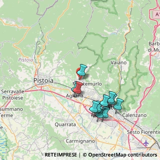Mappa Via Doriano Monfardini, 51037 Montale PT, Italia (7.70154)