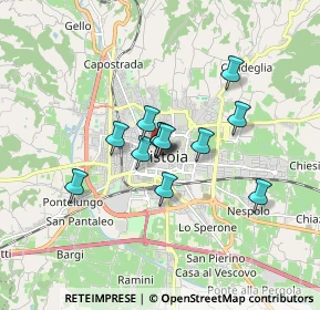 Mappa Via dei Bracciolini, 51100 Pistoia PT, Italia (1.20833)