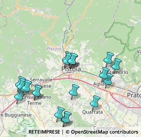 Mappa Via dei Bracciolini, 51100 Pistoia PT, Italia (9.072)