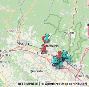 Mappa Via Ludovico Ariosto, 51037 Montale PT, Italia (7.78786)