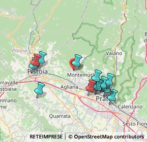 Mappa Via Ludovico Ariosto, 51037 Montale PT, Italia (7.41)