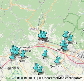 Mappa Vicolo Casone, 51100 Pistoia PT, Italia (9.019)