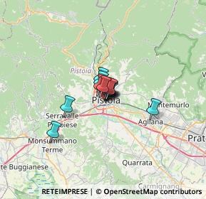 Mappa Vicolo Casone, 51100 Pistoia PT, Italia (2.51538)