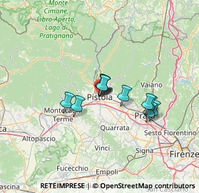 Mappa Vicolo Taverna, 51100 Pistoia PT, Italia (8.99091)