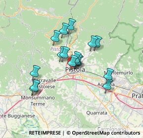 Mappa Via Selvaggia Vergiolesi, 51100 Pistoia PT, Italia (5.62875)
