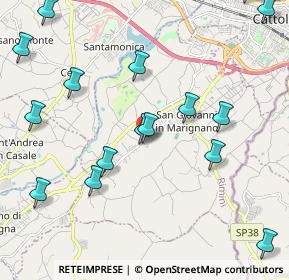 Mappa Via Pianventena, 47842 San Giovanni In Marignano RN, Italia (2.6275)