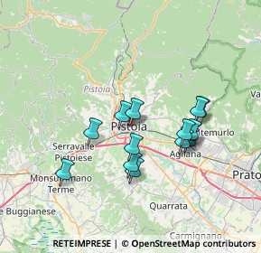 Mappa Via San Pietro, 51100 Pistoia PT, Italia (6.28643)