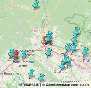 Mappa Via Guglielmo Oberdan, 51100 Pistoia PT, Italia (9.6605)