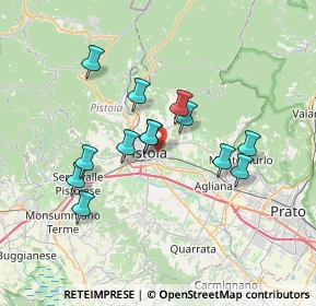 Mappa Via Luigi Galvani 15 Piano Terra, 51100 Pistoia PT, Italia (6.17231)