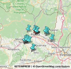 Mappa Via della Torre, 51100 Pistoia PT, Italia (8.94053)