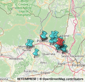 Mappa Via della Torre, 51100 Pistoia PT, Italia (10.634)