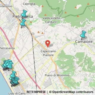 Mappa Via dell'Acquarella, 55041 Capezzano Pianore LU, Italia (4.35313)