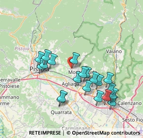 Mappa Via Aldo Moro, 51037 Montale PT, Italia (7.309)
