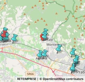 Mappa Via Aldo Moro, 51037 Montale PT, Italia (6.0825)